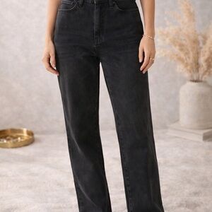 J. Crew Black Straight-Leg Jeans